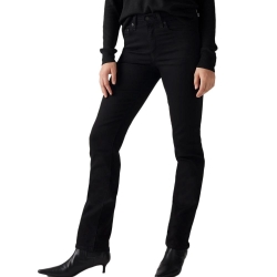 Jean 724 Noir Femme Levi's High Rise Straight