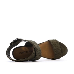 Sandales Kaki Femme Chattawak Summer KIRA