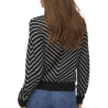 Pull Noir/Beige Femme Vero Moda Capricorn