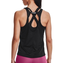 Débardeur de Sport Noir Femme Under Armour Fly By Tank