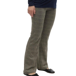 Pantalon Gris à Carreaux Femme Mamalicious Nabi