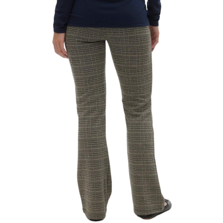 Pantalon Gris à Carreaux Femme Mamalicious Nabi