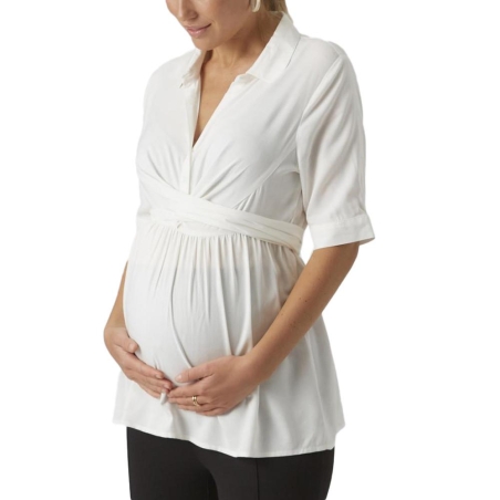 Blouse Blanche Femme Mamalicious Leline
