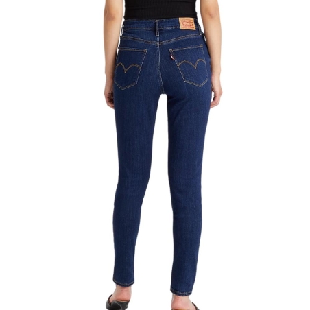 Jean Skinny Bleu Foncé Moyen Femme Levi's 721