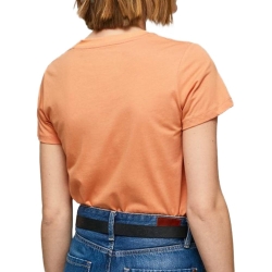 T-shirt Orange Femme Pepe jeans Wendy