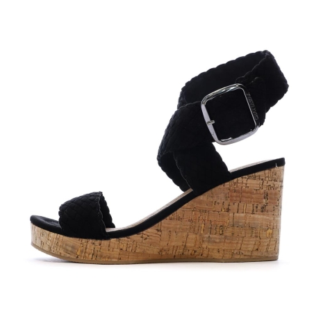 Sandales Noires Femme Chattawak Summer KIRA