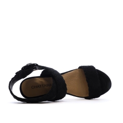 Sandales Noires Femme Chattawak Summer KIRA