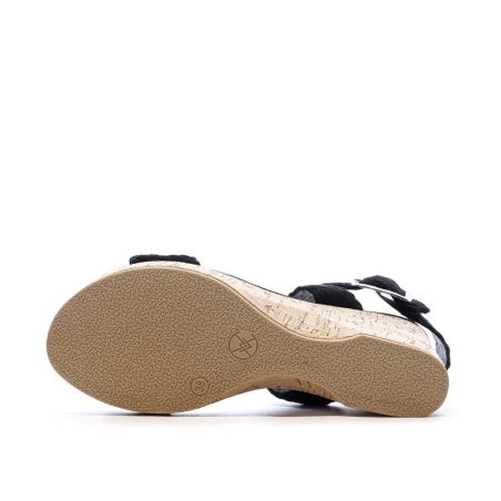 Sandales Noires Femme Chattawak Summer KIRA