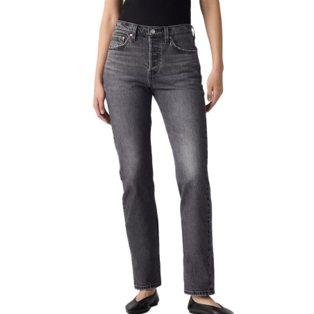 Jean 501 Gris/Noir Femme Levi's Med Indigo