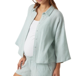 Chemise Verte Femme Mamalicious Mags