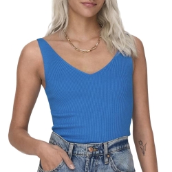 Débardeur en Maille Bleu Royal Femme JDY Nanna 15180497