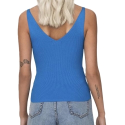 Débardeur en Maille Bleu Royal Femme JDY Nanna 15180497
