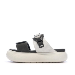 Claquettes Beige/Noire Femme Puma Suede