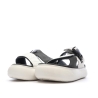 Claquettes Beige/Noire Femme Puma Suede