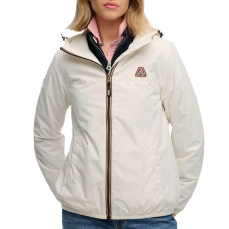 Veste de Pluie Blanche Femme Superdry Essential Tri Windbreaker