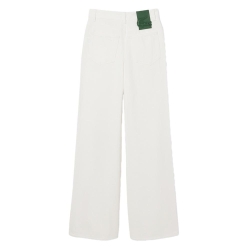 Jean Blanc Femme Lacoste Runway Wide
