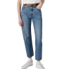 Jean 501 Bleu Foncé Femme Levi's Original Cropped