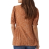 Blouse Orange Femme Femme Mamalicious Hella Lia