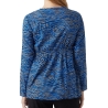 Blouse Bleu/Noir Femme Mamalicious Costa