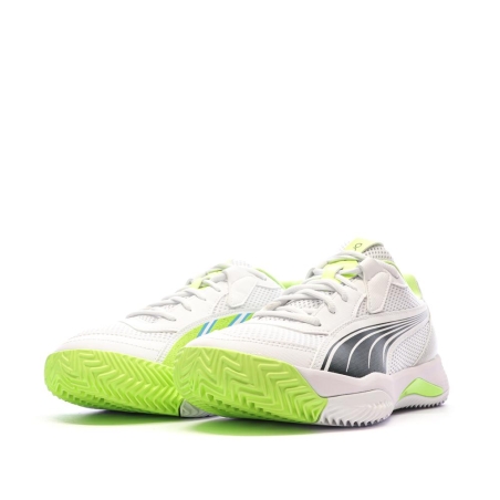 Chaussures de Padel Blanc/Jaune Homme Puma Nova Court