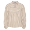 Blouse Blanc/Beige Femme Pieces Lilia