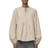 Blouse Blanc/Beige Femme Pieces Lilia