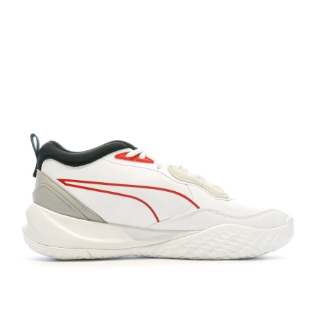Chaussures de basket Blanche/Rouge/Noir Homme Puma Playmaker