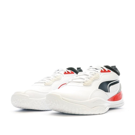 Chaussures de basket Blanche/Rouge/Noir Homme Puma Playmaker
