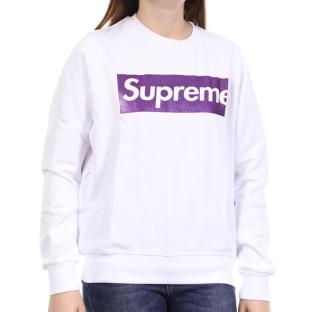 Sweat Blanc/Violet Femme Supreme Grip MayaVI