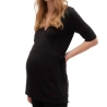 Blouse Noire Femme Mamalicious Trinity