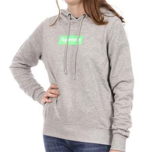 Sweat à Capuche Gris/Vert Femme Supreme Grip Pat