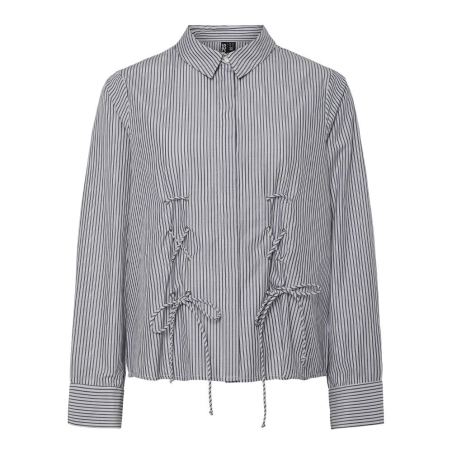 Chemise Marine à Rayures Femme Pieces Fabriella