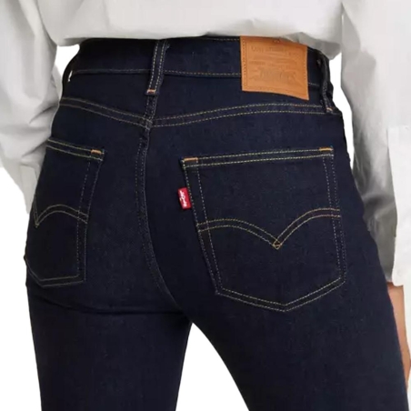 Jean 725 Bleu Foncé Bootcut Femme Levi's High Rise 18759