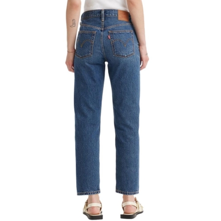 Jean Bleu Femme Levi's Cropped Lightweight Med Indig