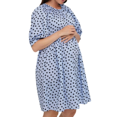 Robe de Grossesse Bleu Femme Vero Moda Marternity Meva