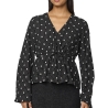 Blouse Noir Femme Pieces Novalee