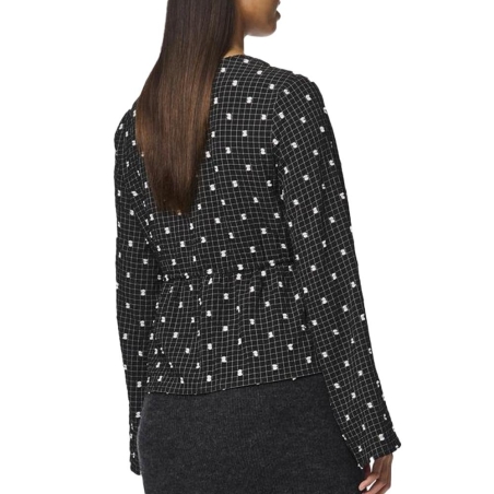 Blouse Noir Femme Pieces Novalee
