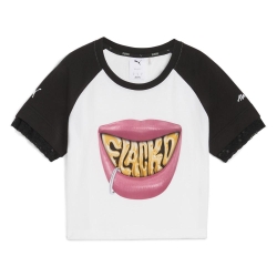 T-Shirt Blanc/Noir Femme Puma Rocky