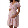 Robe Courte de Grossesse Rose Femme Mamalicious 20018167