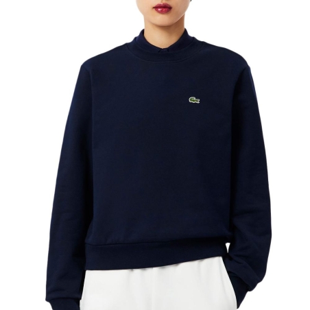 Sweat Marine Femme Lacoste Relaxed Fit Fleece