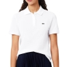 Polo Blanc Femme Lacoste Regular Fit