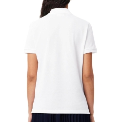 Polo Blanc Femme Lacoste Regular Fit