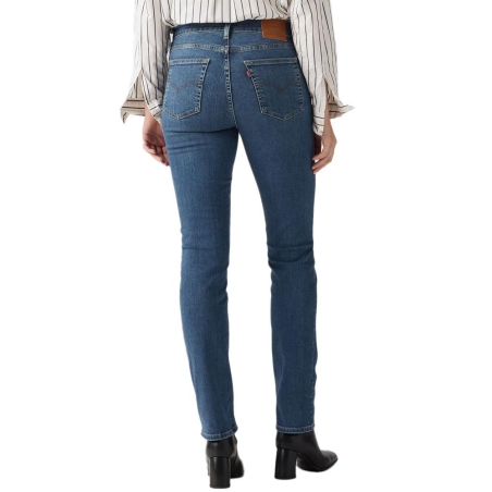 Jean 724 Bleu Femme Levi's High Rise Straight Dark
