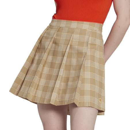 Jupe Beige/Blanc Femme Adidas Skirt IA8352