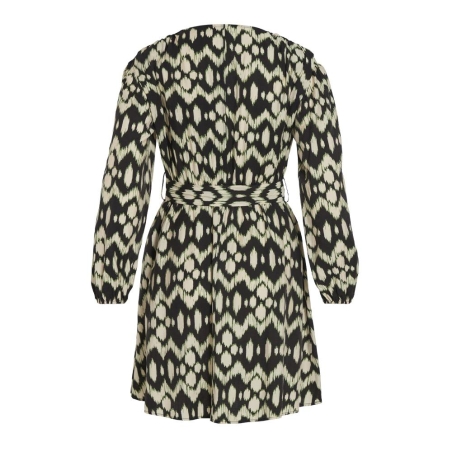 Robe Noire/Beige/Vert Femme Vila Kallila