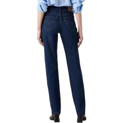 Jean 724 Bleu Foncé Femme Levi's Shaping Slim Med Indigo