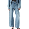 Jean Bleu Femme Levi's XL Straight Med Indigo A8701