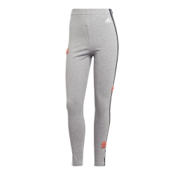 Legging Gris Femme Adidas W Flower Leg