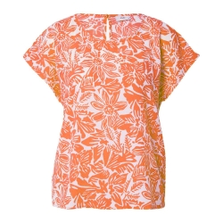 Blouse Blanche/Orange à Motifs Femme JDY Piper