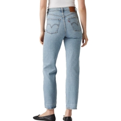 Jean Bleu Clair Femme Levi's Ribcage Straight Ankle Med 72693